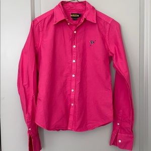 Bright Raspberry Rugby Button Down Sz4